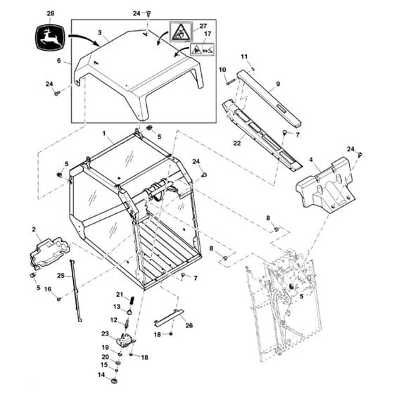 John Deere X950R - PC11965 - Container - ST766024