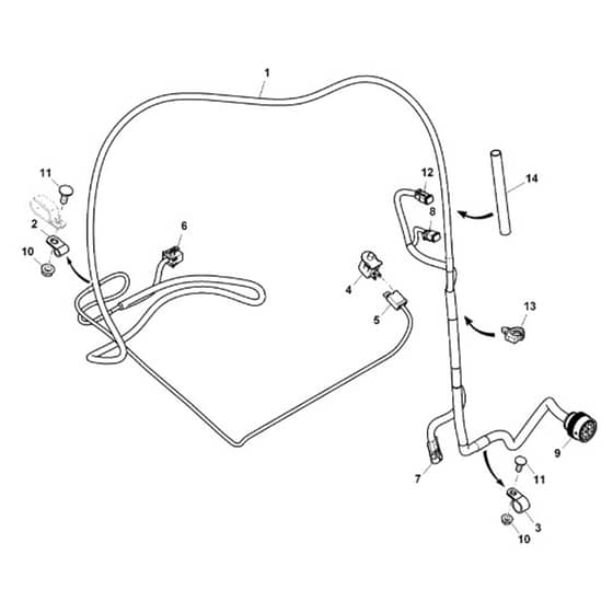 John Deere X950R - PC11965 - Harness ( - 030000) - ST766984