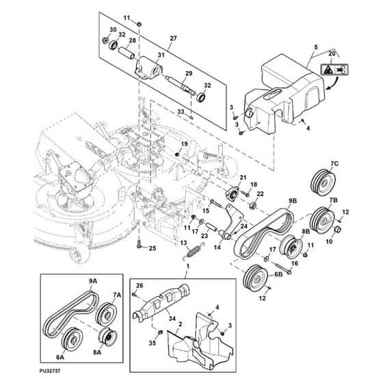 John Deere X950R - PC11965 - Mower Drive - ST767268