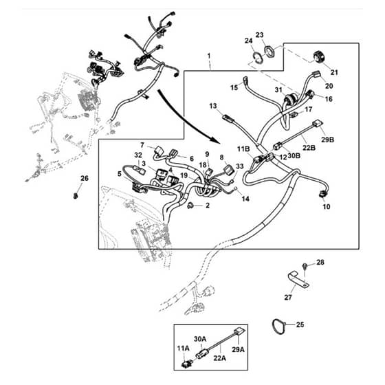 John Deere X950R - PC11965 - Chassis Wiring (3/3) (030001 - ) - ST845068