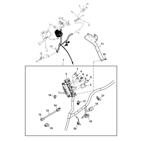John Deere X950R - PC11965 - Chassis Wiring (2/3) (030001 - ) - ST975522