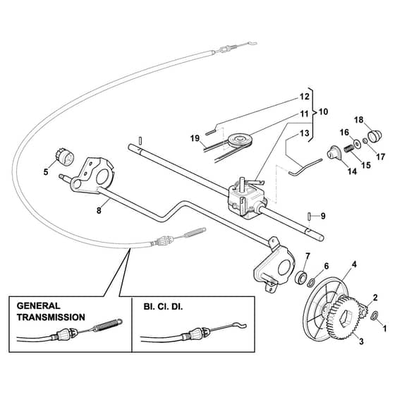 XA 53 HS - 2015 - 292148038/C15 - Castel Garden Rotary Mower Transmission Diagram