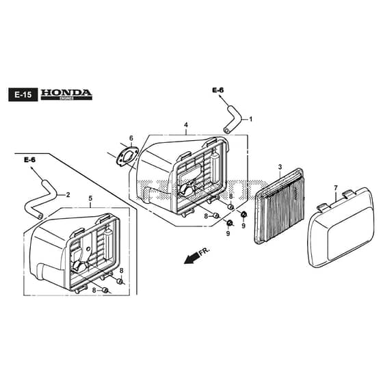 XA 53 HV - 2020 - 292158838/C20 - Castel Garden Rotary Mower Air Cleaner Diagram