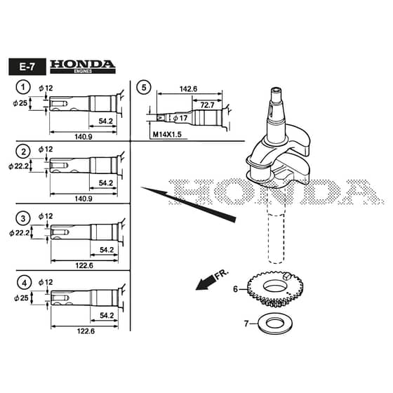 XA 53 HV - 2020 - 292158838/C20 - Castel Garden Rotary Mower Crankshaft Diagram