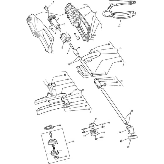 XB 10 JEL - 2010-2012 - 291820103/06 - Castel Garden Brushcutter Grass Trimmer Diagram