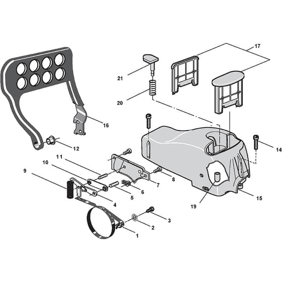 XC 41 - 2009 - 222516003/04 - Castel Garden Chainsaw Crankcase Diagram