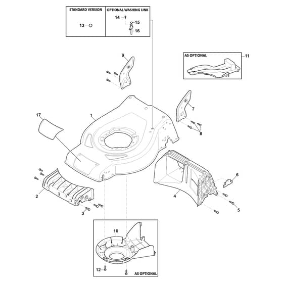 XC 48 - 2020-2021 - 295481043/CX - Castel Garden Rotary Mower Deck Diagram