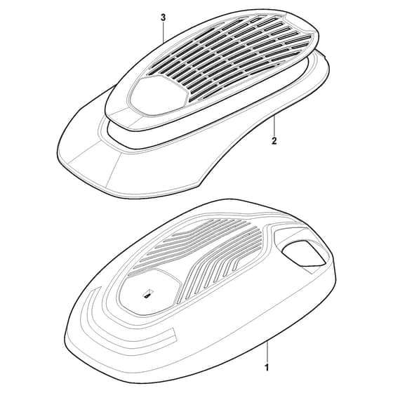 XC 53 HSW - 2020-2021 - 295546833/C20 - Castel Garden Rotary Mower Engine Cover Diagram