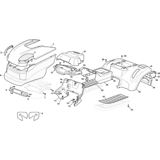 XD 140 - 2011-2020 - 2T0520273/11 - Castel Garden Ride On Mower Body Diagram