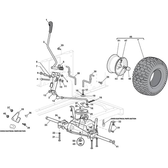 XD 150 - 2020-2022 - 2T0520473/C20 - Castel Garden Ride On Mower Mechanical Transmission Diagram