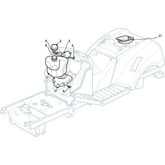 XD 150 - 2009 - 2T4244673/GI - Castel Garden Ride On Mower Fuel Tank Diagram
