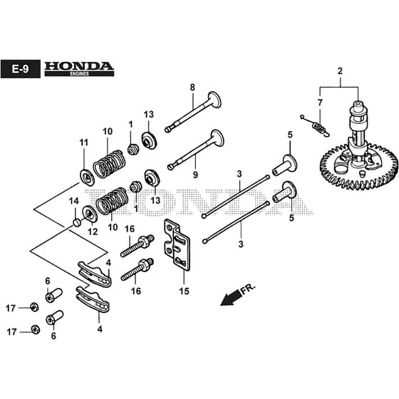 XDC 135 HD - 2012-2017 - 2T2000373/12 - Castel Garden Ride On Mower Camshaft Diagram