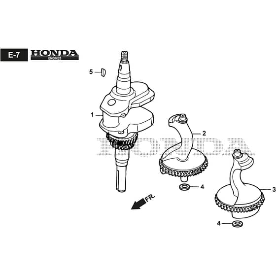 XDC 135 HD - 2012-2017 - 2T2000373/12 - Castel Garden Ride On Mower Crankshaft Diagram