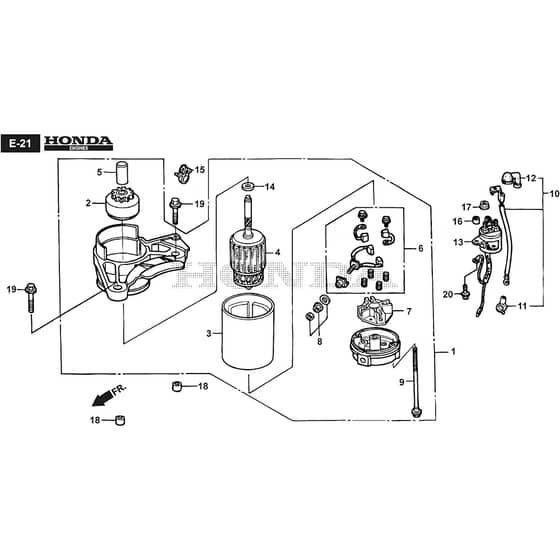 XDC 135 HD - 2012-2017 - 2T2000373/12 - Castel Garden Ride On Mower Starter Motor Diagram