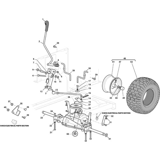 XDC 140 - 2021-2022 - 2T2000473/C21 - Castel Garden Ride On Mower Transmission Diagram