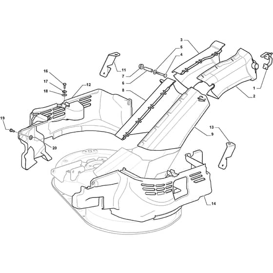 XDC 140 HDG - 2015 - 2T2110473/14 - Castel Garden Ride On Mower Belt Protection Diagram