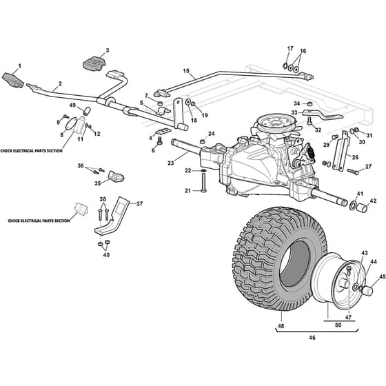 XDC 150 HD - 2022-2025 - 2T2100473/C22 - Castel Garden Ride On Mower Transmission Diagram