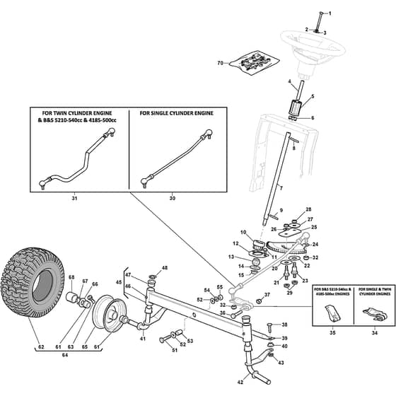 XDC 150 HD - 2015-2021 - 2T2120473/15 - Castel Garden Ride On Mower Steering Diagram