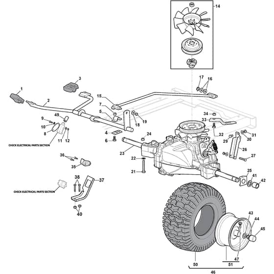 XDC 180 HD - 2020-2021 - 2T2630473/C20 - Castel Garden Ride On Mower Transmission Diagram