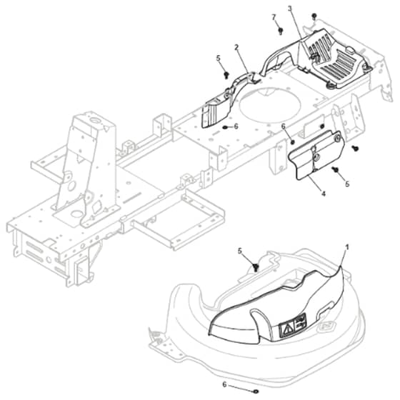 Cobra XE866B - Tractor Guards Diagram