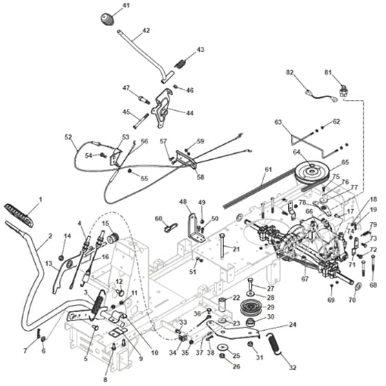 Cobra XE866B - Tractor Transmission and Gearbox Diagram