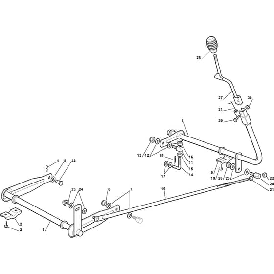 XF 140 - 2011-2012 - 2T0110273/10 - Castel Garden Ride On Mower Deck Lifting Diagram