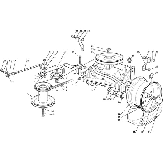 XF 140 - 2011-2012 - 2T0110273/10 - Castel Garden Ride On Mower Transmission 01 Diagram