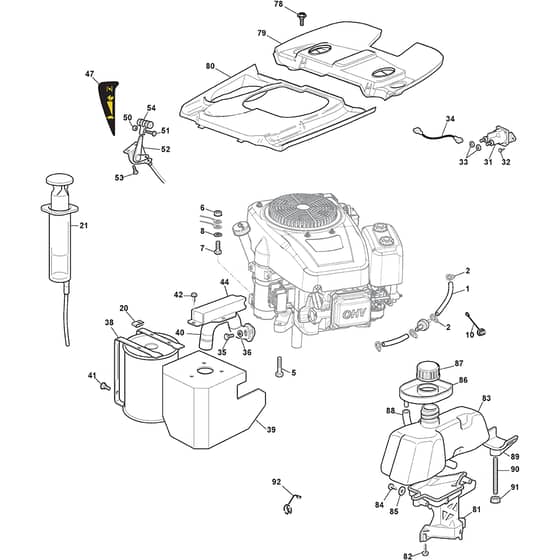 XF 140 - 2019-2020 - 2T0120273/C19 - Castel Garden Ride On Mower Engine Diagram