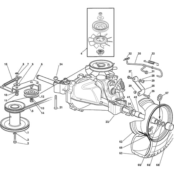 XF 140 HD - 2010-2013 - 2T0220273/10 - Castel Garden Ride On Mower Transmission Diagram