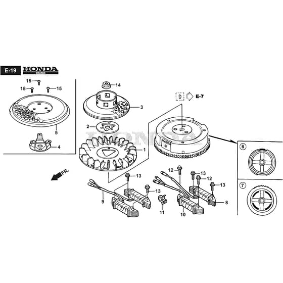 XG 135 HD - 2010-2015 - 2T0410373/F10 - Castel Garden Ride On Mower Flywheel Diagram