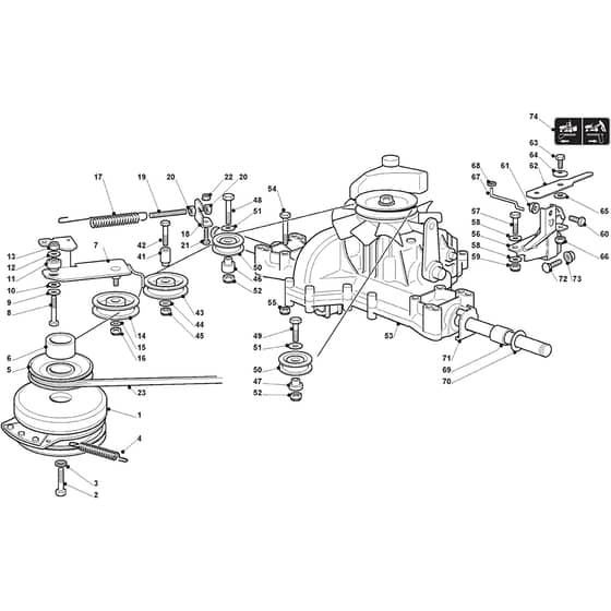 XG 160 HD - 2009 - 2T2652673/09 - Castel Garden Ride On Mower Transmission Diagram