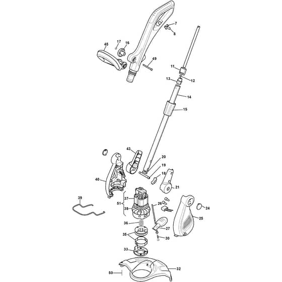 XGT 600 - 2011 - 252060003/11 - Castel Garden Trimmer Grass Trimmer Diagram