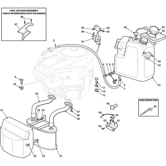 XHTY 240 4WD - 2018-2024 - 2T1425253/C18 - Castel Garden Ride On Mower Engine Diagram