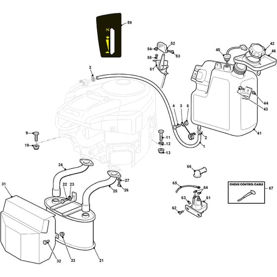 XHX 240 4WD E - 2013-2020 - 2T1525273/12 - Castel Garden Ride On Mower Engine Diagram
