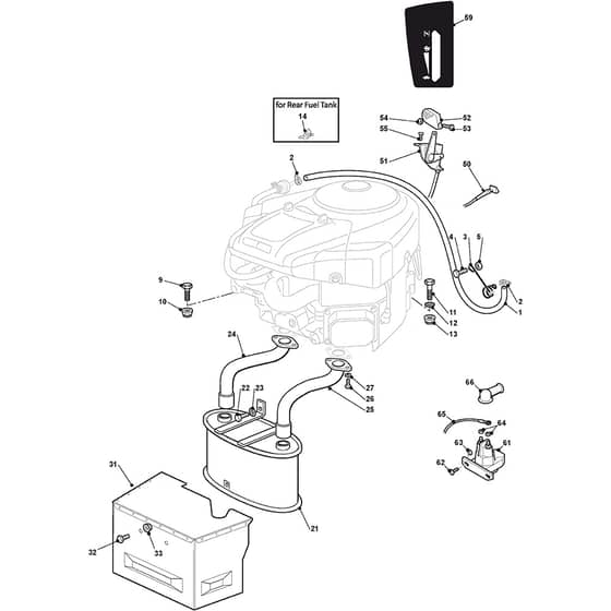 XLHT 270 4WD - 2017-2020 - 2T3040273/C17 - Castel Garden Ride On Mower Engine Diagram