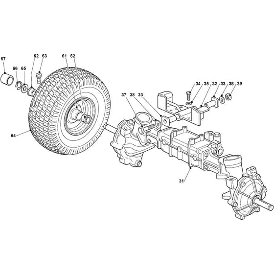 XLHT 270 4WD - 2017-2020 - 2T3040273/C17 - Castel Garden Ride On Mower Steering 02 Diagram