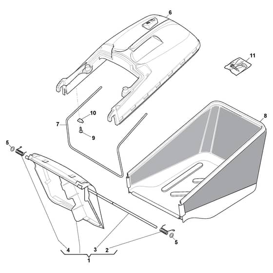 XS 48 BSR - 2013-2014 - 299489023/C13 - Castel Garden Rotary Mower Grass Catcher Diagram