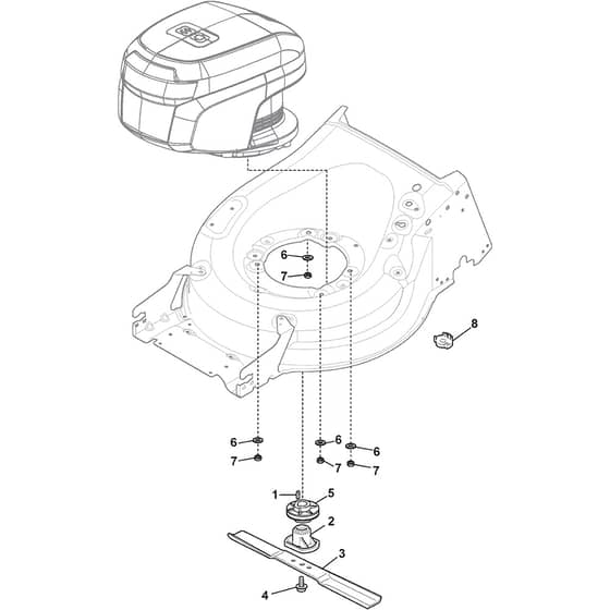 XS 50 S Li - 2018-2019 - 294502003/C18 - Castel Garden Rotary Mower Blade Diagram