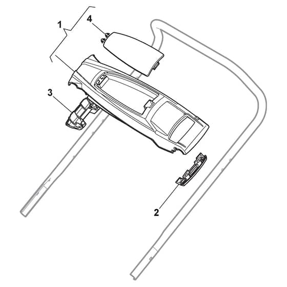 XS 55 MHS - 2014 - 299532038/MTF - Castel Garden Rotary Mower Dashboard Diagram