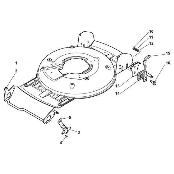 XSM 50 BS - 2013-2019 - 291502023/C13 - Castel Garden Rotary Mower Deck and Height Adjusting Diagram