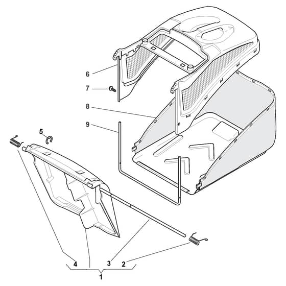 XSW 50 MBS - 2012 - 299486023/C11 - Castel Garden Rotary Mower Grass Catcher Diagram