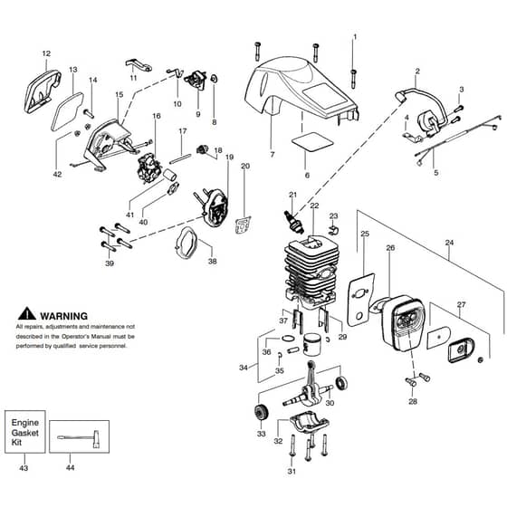 McCulloch XTREME 8-42 - 2011-05 - Engine Parts Diagram