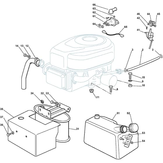XTY 190 HD - 2017-2022 - 2T0950253/C17 - Castel Garden Ride On Mower Engine Diagram