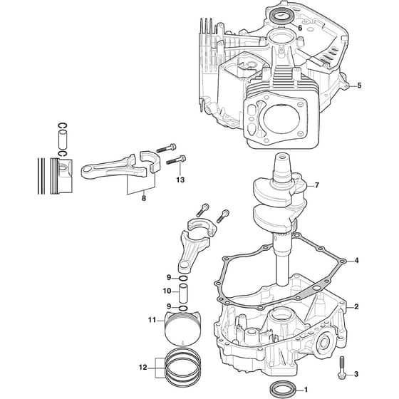 XTY 190 HD - 2022-2024 - 2T0971453/MTF - Mountfield Ride On Mower Piston Diagram