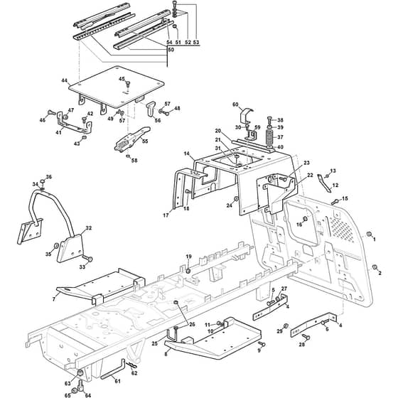 XTY 220 HD - 2022-2024 - 2T0980453/MTF - Mountfield Ride On Mower Frame Diagram