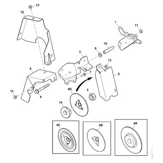 John Deere XUV550 - PC10853 - Park Brake - ST563794