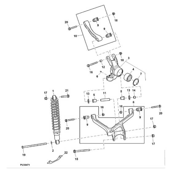 John Deere XUV550 - PC10853 - Rear Suspension - ST563903