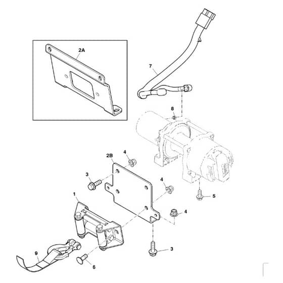 John Deere XUV550 - PC10853 - Winch Kit - ST613935