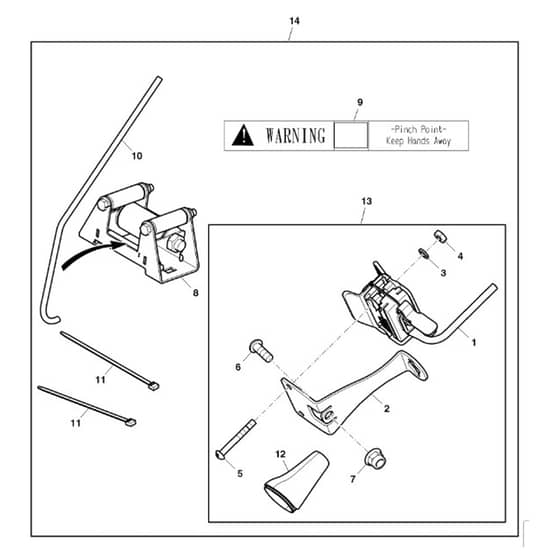 John Deere XUV550 - PC10853 - Front Blade - ST733970