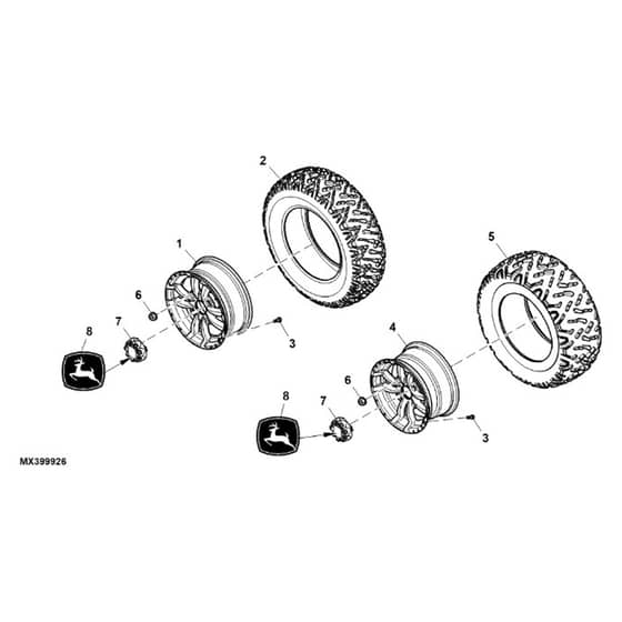 John Deere XUV550 - PC10853 - Wheels - ST737171
